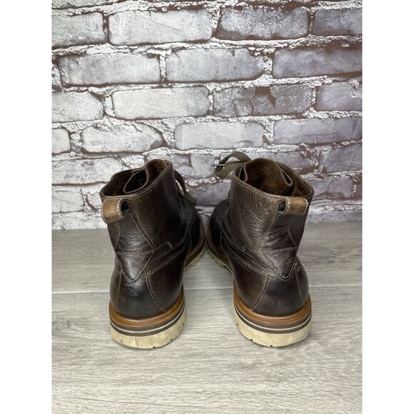 John Varvatos Eric Brown Leather Lace Moc Toe Work Chukka Boots Men 42EU/9M US main image 12